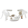 Svatební jehlové svatební boty s otevřenou špičkou sandály svatební velké velikosti družičky